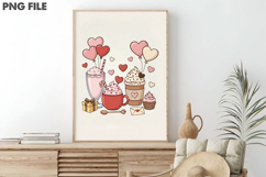 Valentine Coffee PNG, Valentine PNG Product Image 3