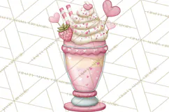 Valentine Coffee Shop Clipart PNG Cute Barista Cafe Clipart Product Image 4