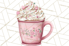 Valentine Coffee Shop Clipart PNG Cute Barista Cafe Clipart Product Image 5