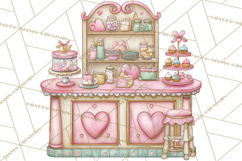 Valentine Coffee Shop Clipart PNG Cute Barista Cafe Clipart Product Image 4