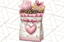 Valentine Coffee Shop Clipart PNG Cute Barista Cafe Clipart Product Image 2