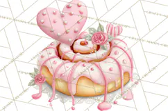 Valentine Coffee Shop Clipart PNG Cute Barista Cafe Clipart Product Image 3