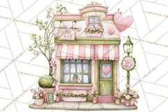 Valentine Coffee Shop Clipart PNG Cute Barista Cafe Clipart Product Image 5