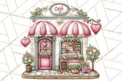 Valentine Coffee Shop Clipart PNG Cute Barista Cafe Clipart Product Image 2