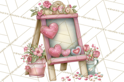 Valentine Coffee Shop Clipart PNG Cute Barista Cafe Clipart Product Image 4