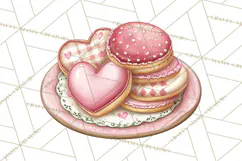 Valentine Coffee Shop Clipart PNG Cute Barista Cafe Clipart Product Image 3