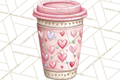 Valentine Coffee Shop Clipart PNG Cute Barista Cafe Clipart Product Image 5