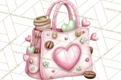 Valentine Coffee Shop Clipart PNG Cute Barista Cafe Clipart Product Image 3
