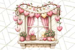Valentine Coffee Shop Clipart PNG Cute Barista Cafe Clipart Product Image 4