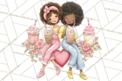 Valentine Coffee Shop Clipart PNG Cute Barista Cafe Clipart Product Image 5