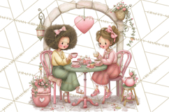 Valentine Coffee Shop Clipart PNG Cute Barista Cafe Clipart Product Image 4