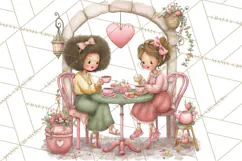 Valentine Coffee Shop Clipart PNG Cute Barista Cafe Clipart Product Image 4