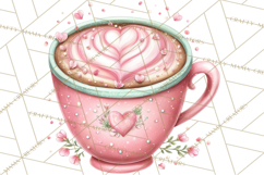 Valentine Coffee Shop Clipart PNG Cute Barista Cafe Clipart Product Image 3