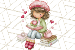 Valentine Coffee Shop Clipart PNG Cute Barista Cafe Clipart Product Image 2