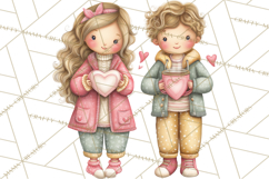 Valentine Coffee Shop Clipart PNG Cute Barista Cafe Clipart Product Image 4