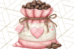 Valentine Coffee Shop Clipart PNG Cute Barista Cafe Clipart Product Image 2