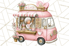Valentine Coffee Shop Clipart PNG Cute Barista Cafe Clipart Product Image 5