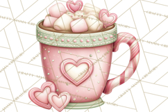 Valentine Coffee Shop Clipart PNG Cute Barista Cafe Clipart Product Image 3