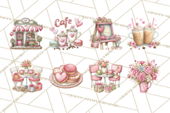 Valentine Coffee Shop Clipart PNG Cute Barista Cafevalentine Product Image 7