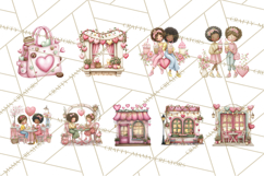 Valentine Coffee Shop Clipart PNG Cute Barista Cafevalentine Product Image 5