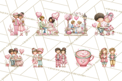 Valentine Coffee Shop Clipart PNG Cute Barista Cafevalentine Product Image 3