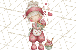 Valentine Cookie People Clipart PNG, Sugar Cookie Characters Product Image 2