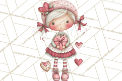 Valentine Cookie People Clipart PNG, Sugar Cookie Characters Product Image 2