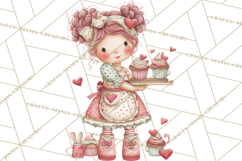 Valentine Cookie People Clipart PNG, Sugar Cookie Characters Product Image 2