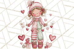 Valentine Cookie People Clipart PNG, Sugar Cookie Characters Product Image 2