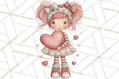 Valentine Cookie People Clipart PNG, Sugar Cookie Characters Product Image 2