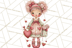 Valentine Cookie People Clipart PNG, Sugar Cookie Characters Product Image 5