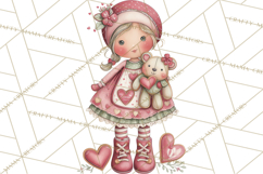 Valentine Cookie People Clipart PNG, Sugar Cookie Characters Product Image 3