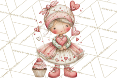 Valentine Cookie People Clipart PNG, Sugar Cookie Characters Product Image 2