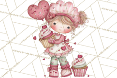 Valentine Cookie People Clipart PNG, Sugar Cookie Characters Product Image 3