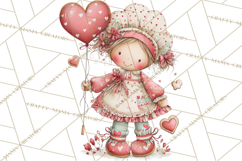 Valentine Cookie People Clipart PNG, Sugar Cookie Characters Product Image 4
