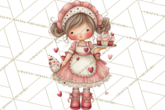 Valentine Cookie People Clipart PNG, Sugar Cookie Characters Product Image 5