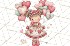 Valentine Cookie People Clipart PNG, Sugar Cookie Characters Product Image 5