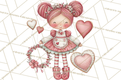 Valentine Cookie People Clipart PNG, Sugar Cookie Characters Product Image 5