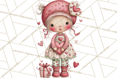 Valentine Cookie People Clipart PNG, Sugar Cookie Characters Product Image 2