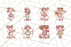 Valentine Cookie People Clipart PNG, Sugar Cookie Characters Product Image 2