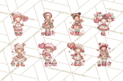 Valentine Cookie People Clipart PNG, Sugar Cookie Characters Product Image 4