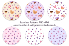 Valentine Cookies Watercolor Clipart and Patterns Product Image 3