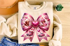 Valentines Howdy Coquette Bow PNG, Valentine&#039;s Day Bow PNG Product Image 3