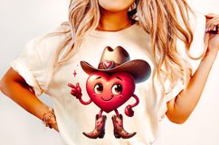 Cowboy Valentine&#039;s Day PNG, Howdy Valentine PNG, Western PNG Product Image 1