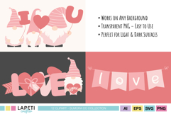 valentine digital graphics bundle with cute characters
