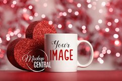Valentine&#039;s Day Coffee Glass Cup Mockup JPG Product Image 1