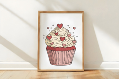 Valentine Cupcakes Clipart Product Image 3