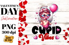 Valentine&#039;s Day sublimation. Cupid vibes Product Image 1