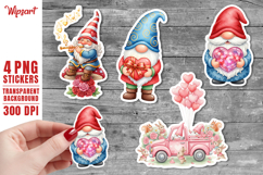 Valentine Cupid Gnome PNG Stickers