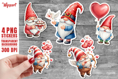 Valentine Cupid Gnome PNG Stickers